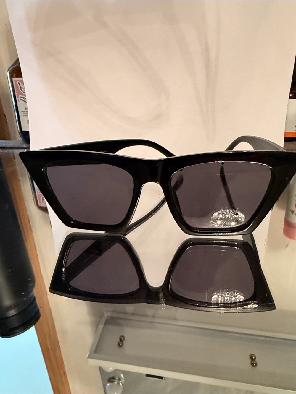 Black Cat-Eye Sunglasses